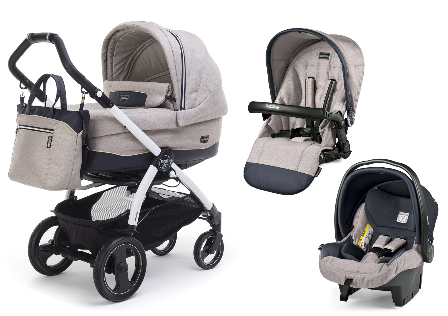 Коляска 3 в 1 Peg Perego Book 51 S Culla Elite + Seggiolino Pop Up